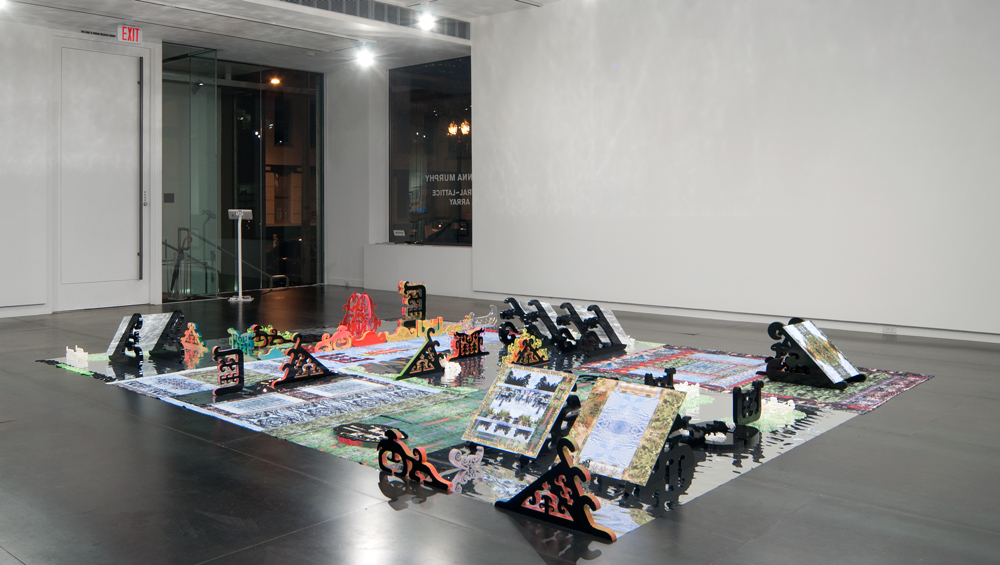 Brenna Murphy Central~Lattice Tool Array , 2014 installation, 203 x 152 inches