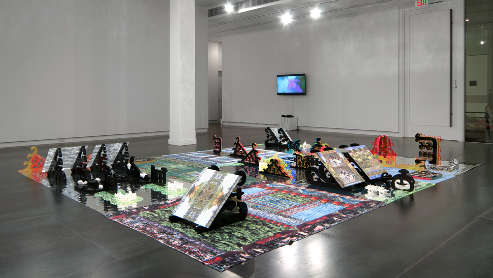Brenna Murphy Central~Lattice Tool Array , 2014 installation, 203 x 152 inches