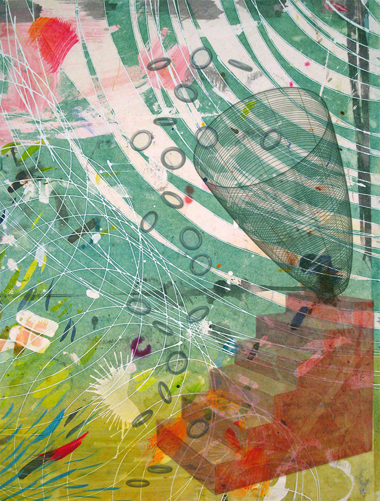 Das Märchen , 2014 16 x 12 inches, ink, acrylic paint, inkjet prints on illustration board mounted to Sintra