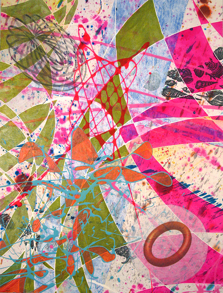 Our Exile , 2014 16 x 12 inches, ink, acrylic paint, inkjet prints on illustration board mounted to Sintra