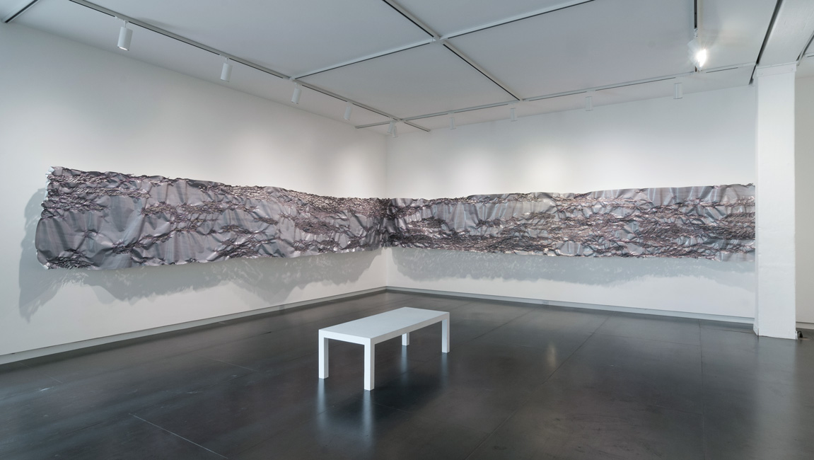 I Do Not Belong to the Sky (Horizon) , 2015 embellished Lambda photographs, dimensions variable