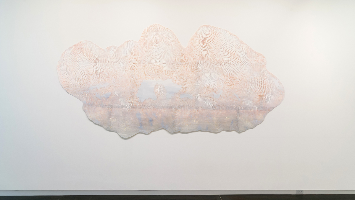   Laura Vandenburgh   Ghost , 2015 watercolor, acrylic, paper;&nbsp;68 x 137 inches 