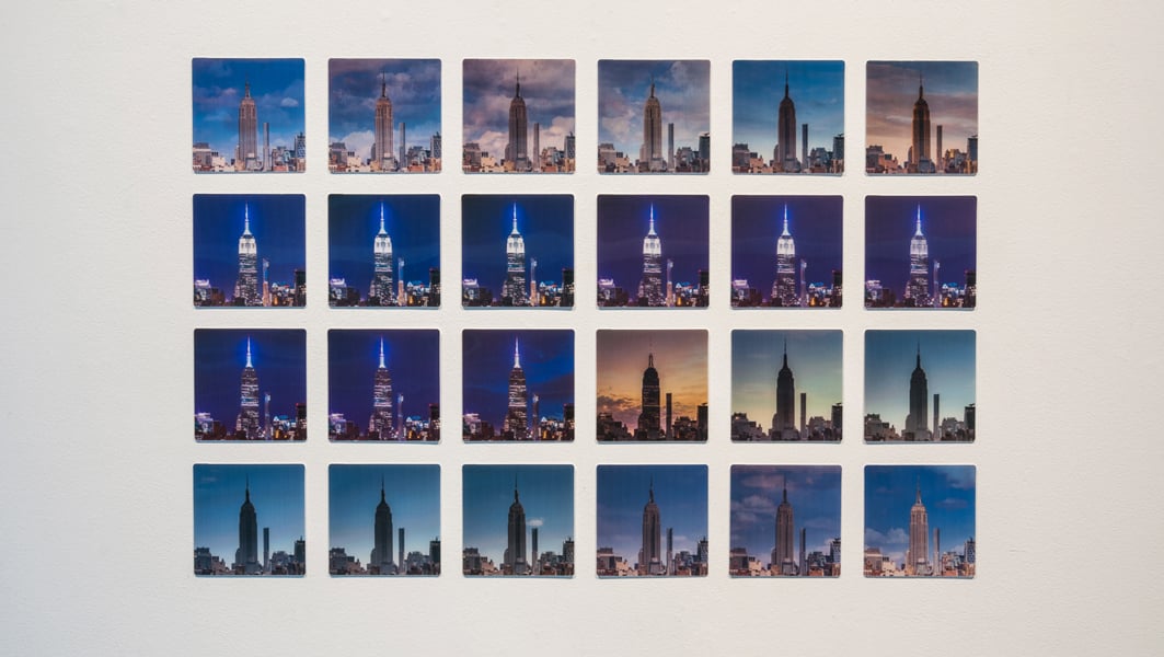 24 Hour Empire x 24 , 2016 24 unique lenticular prints photography assistance by Hal Bergman