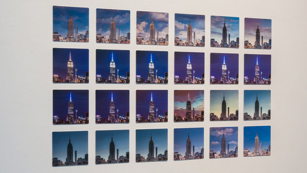 24 Hour Empire x 24 , 2016 24 unique lenticular prints photography assistance by Hal Bergman