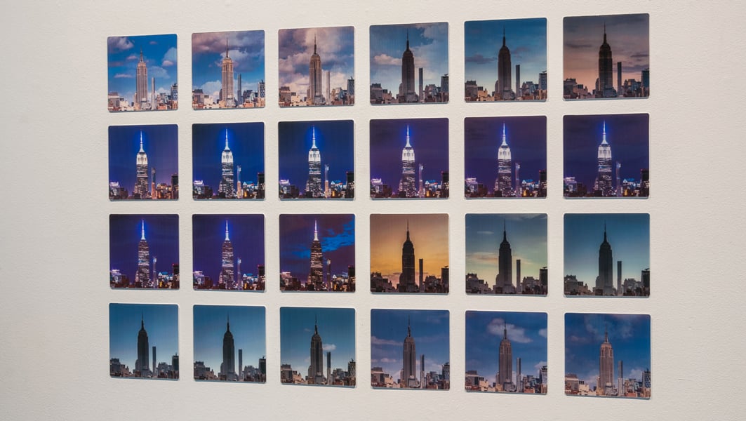 24 Hour Empire x 24 , 2016 24 unique lenticular prints photography assistance by Hal Bergman