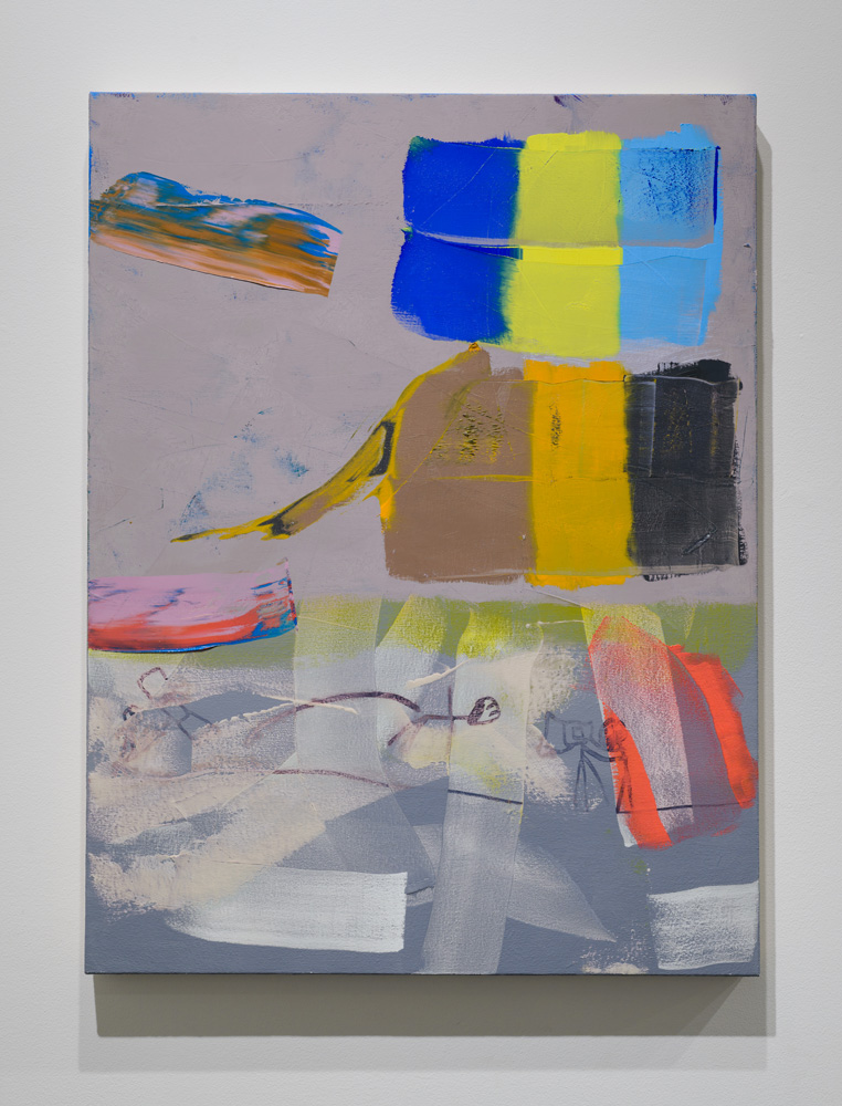 Abstract Power Object 1 , 2016 oil paint and enamel on canvas, 34 x 26 inches