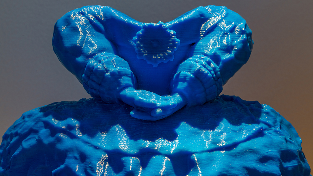  Blue Princess Dress &nbsp;(detail), 2016 ABS plastic 3D printed sculpture 