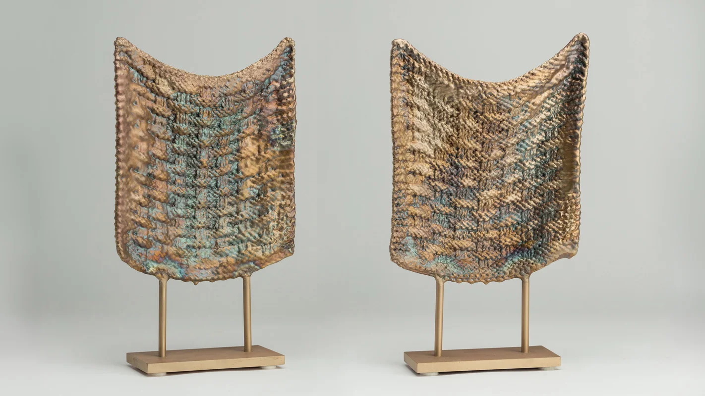 Untitled and Untitled , 2017 bronze (unique, each) 14 x 8 x 3 inches (each)