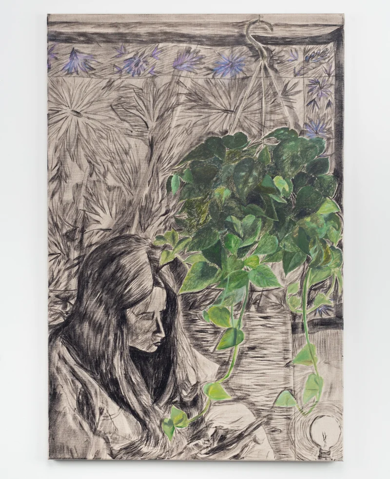 Hanging Plant , 2017 oil on linen 36 x 24 inches
