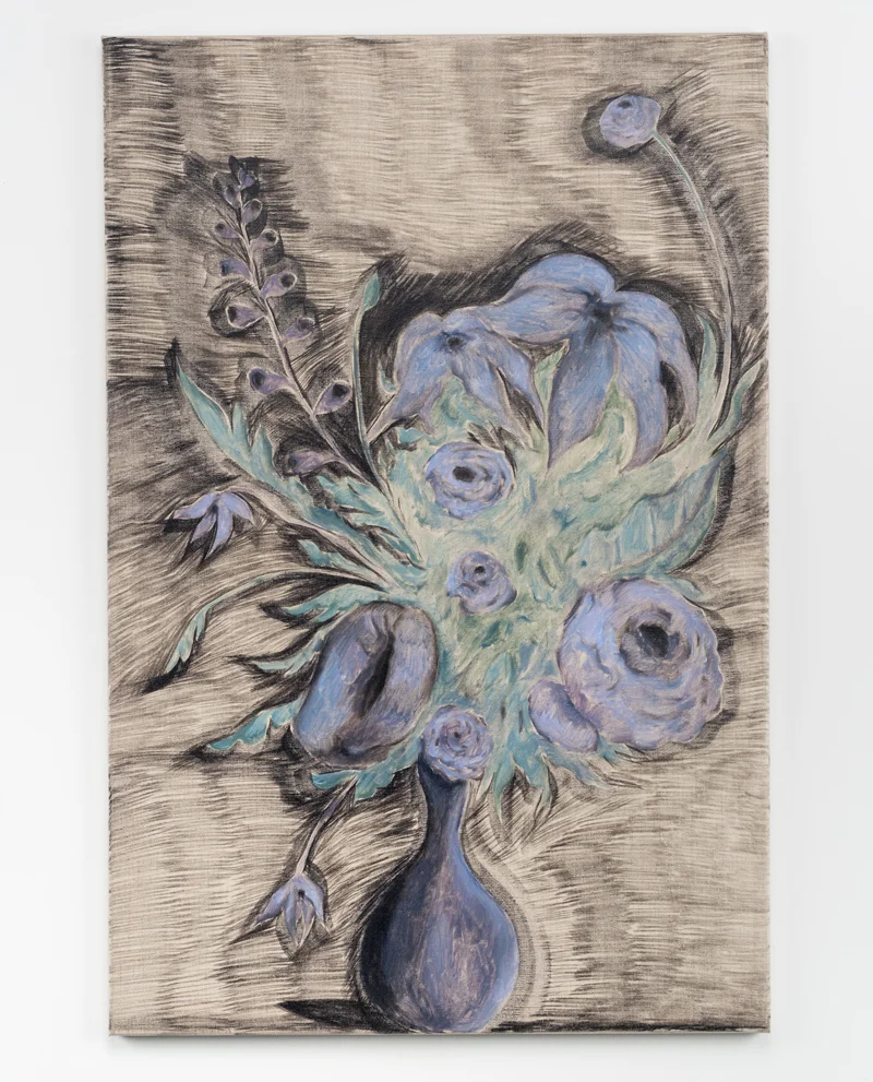 Grey Bouquet 1 , 2017 oil on linen 36 x 24 inches