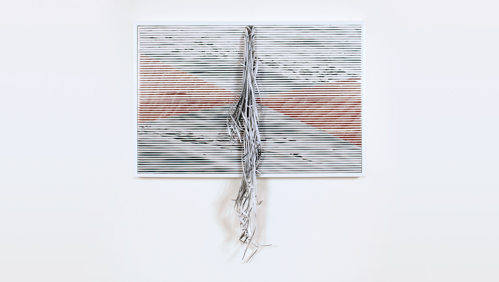 Horizon No. 7 , 2014 embellished Lambda photographs and frame 32 x 31 x 4 inches (81 x 79 x 10 cm)