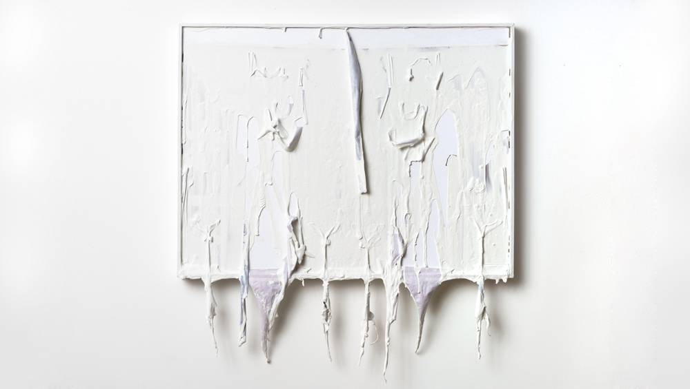 Companion No. 1 , 2016 embellished Lambda photograph and paint 24 x 24 x 3 inches (61 x 61 x 7.6 cm)