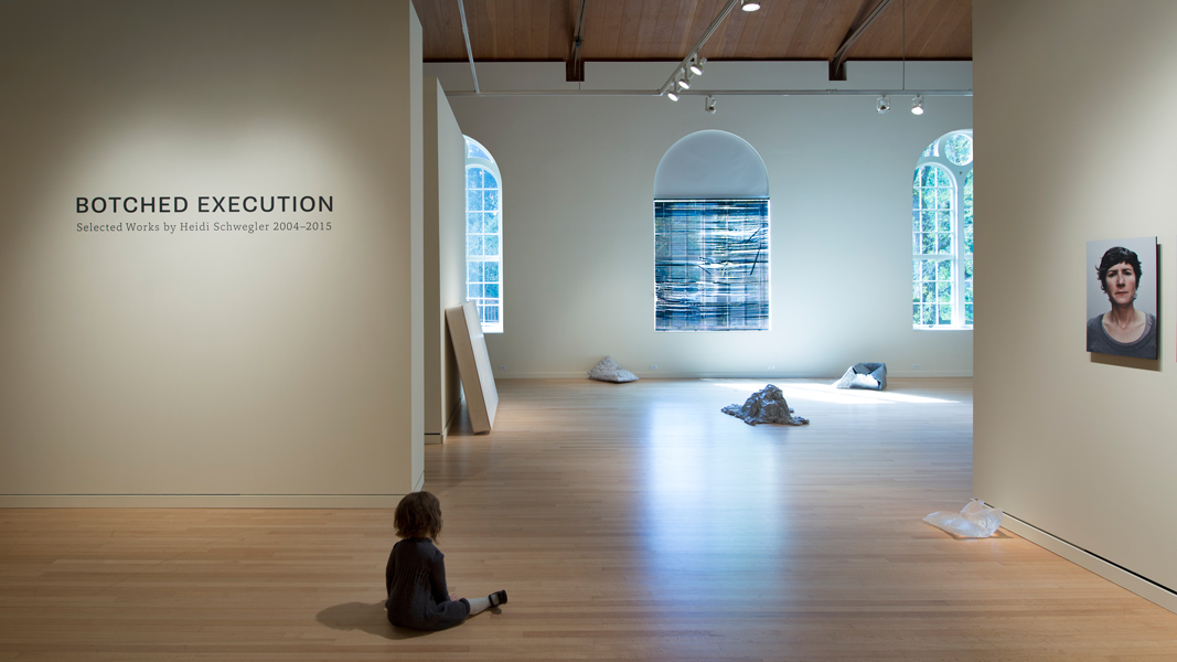 Botched Execution , 2015 solo exhibition by Heidi Schwegler, curated by Blake Shell The Art Gym, Marylhurst University
