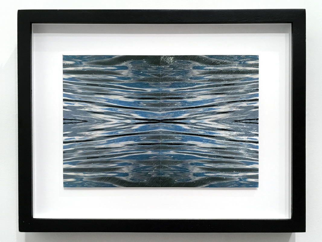Untitled (Fold 1) , 2018 hand-embellished Lambda prints (quadriptych) 8 x 12 inches