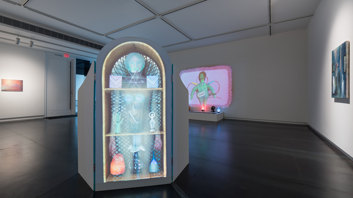 The Feeling Good Handbook video installations by Shana Moulton paintings by Heidi Hahn