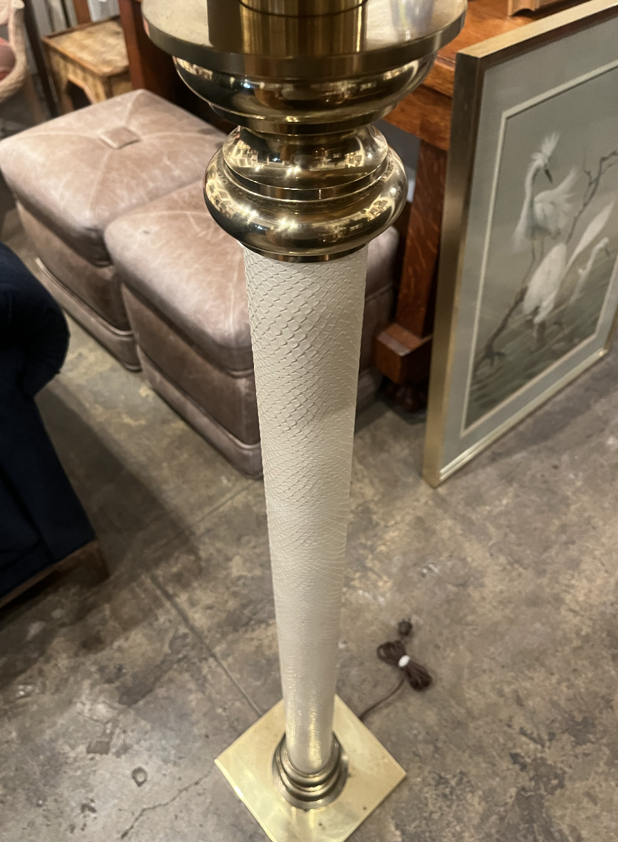 1980s Embossed Lamp by Stiffel