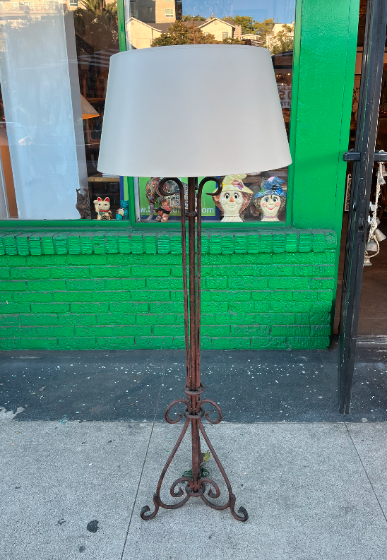 Custom Wrought Iron Floor Lamp
