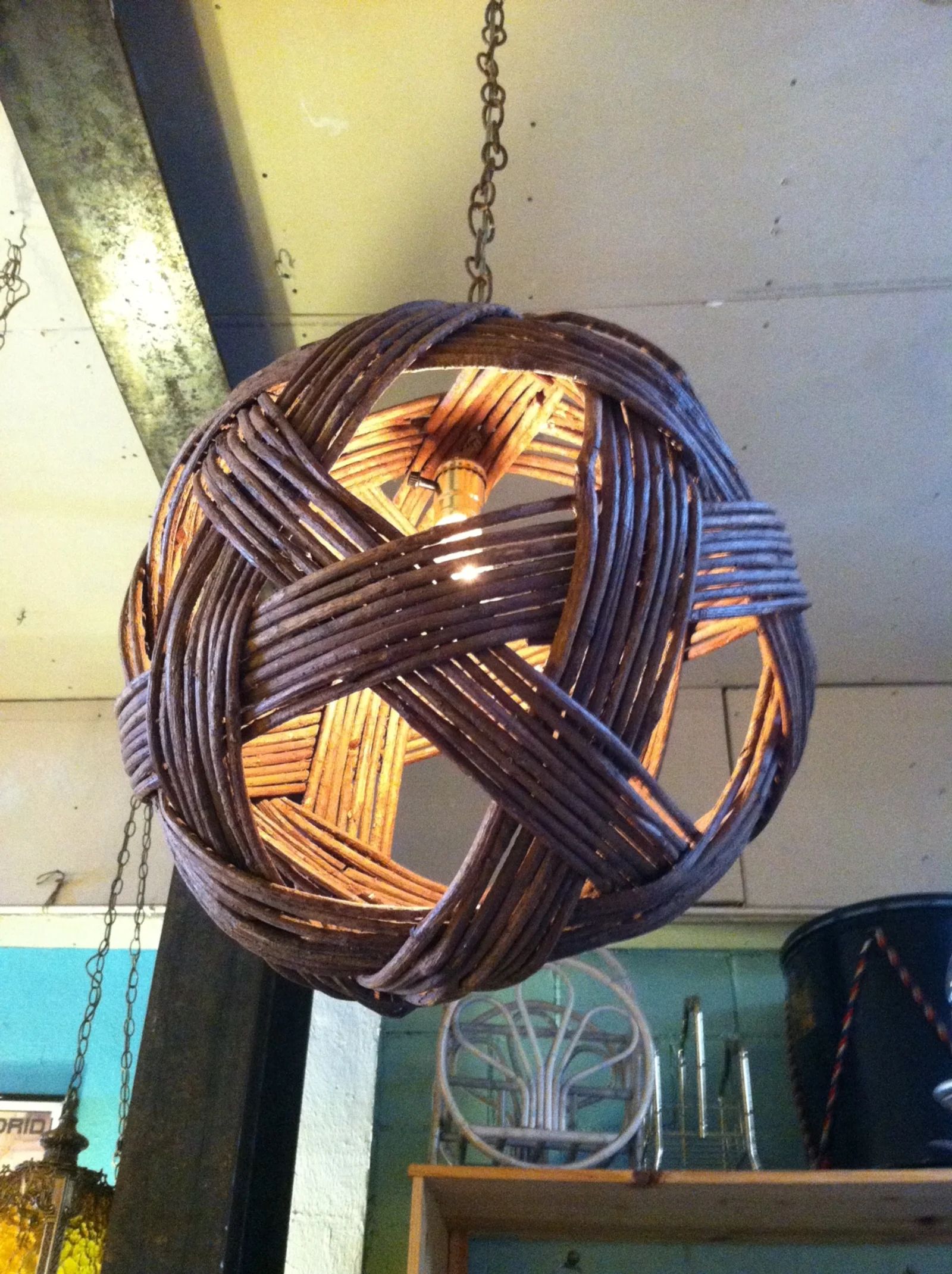 Porch Ratio | Hand Made Twig Chandelier 