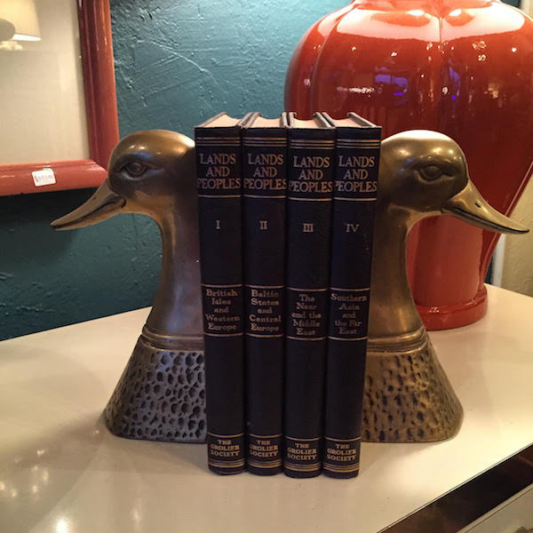 Beaks Up  Pair of Brass Duck Head Bookends — Casa Victoria