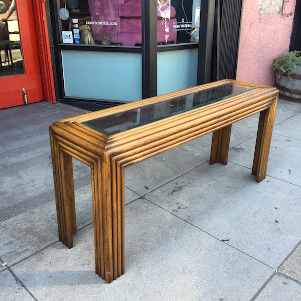 First Impression 1980s Lane Console Table Casa Victoria Vintage Furniture On Los Angeles Sunset Boulevard