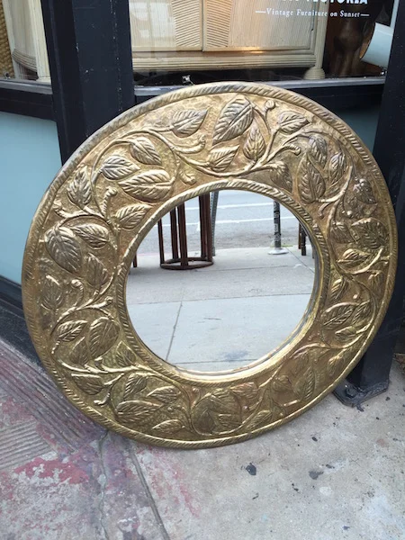 Reflections of a Gladiator | Vintage Medallion Mirror