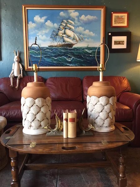 Mermaid Madness | Pair of Terracotta Lamps 