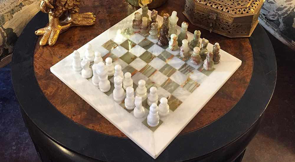 Hand Made Vintage Chess Sets now available at Casa Victoria LA