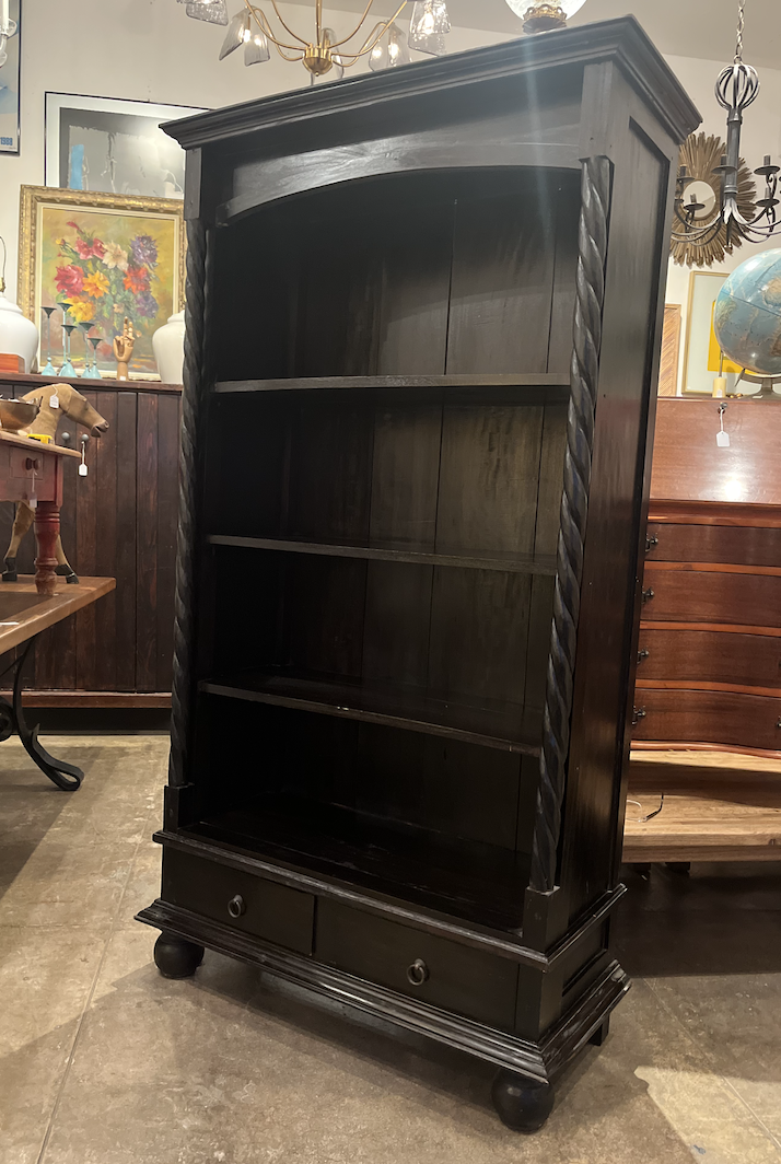 Extension of Self | Hardwood Bookcase with Twisted Wood