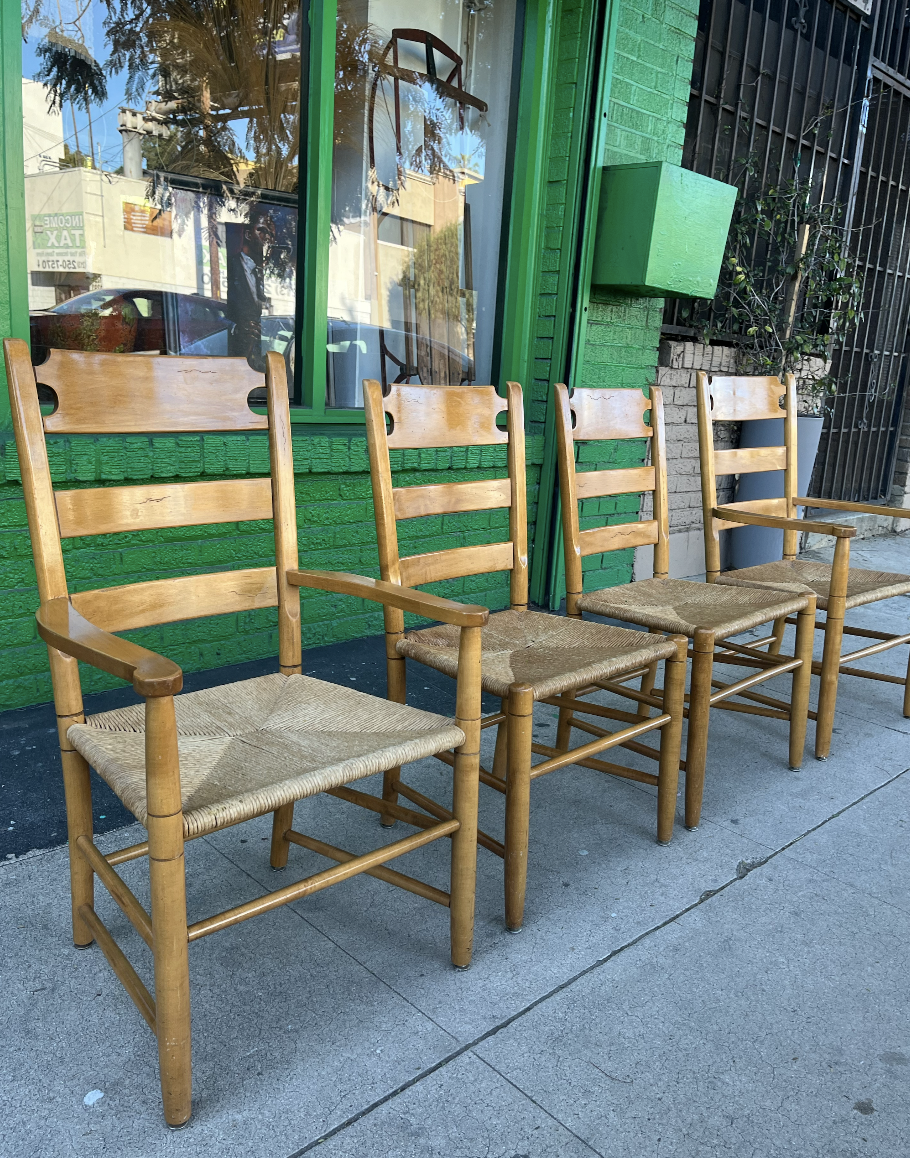 In a Rush | Set of Four Ladder Back Chairs