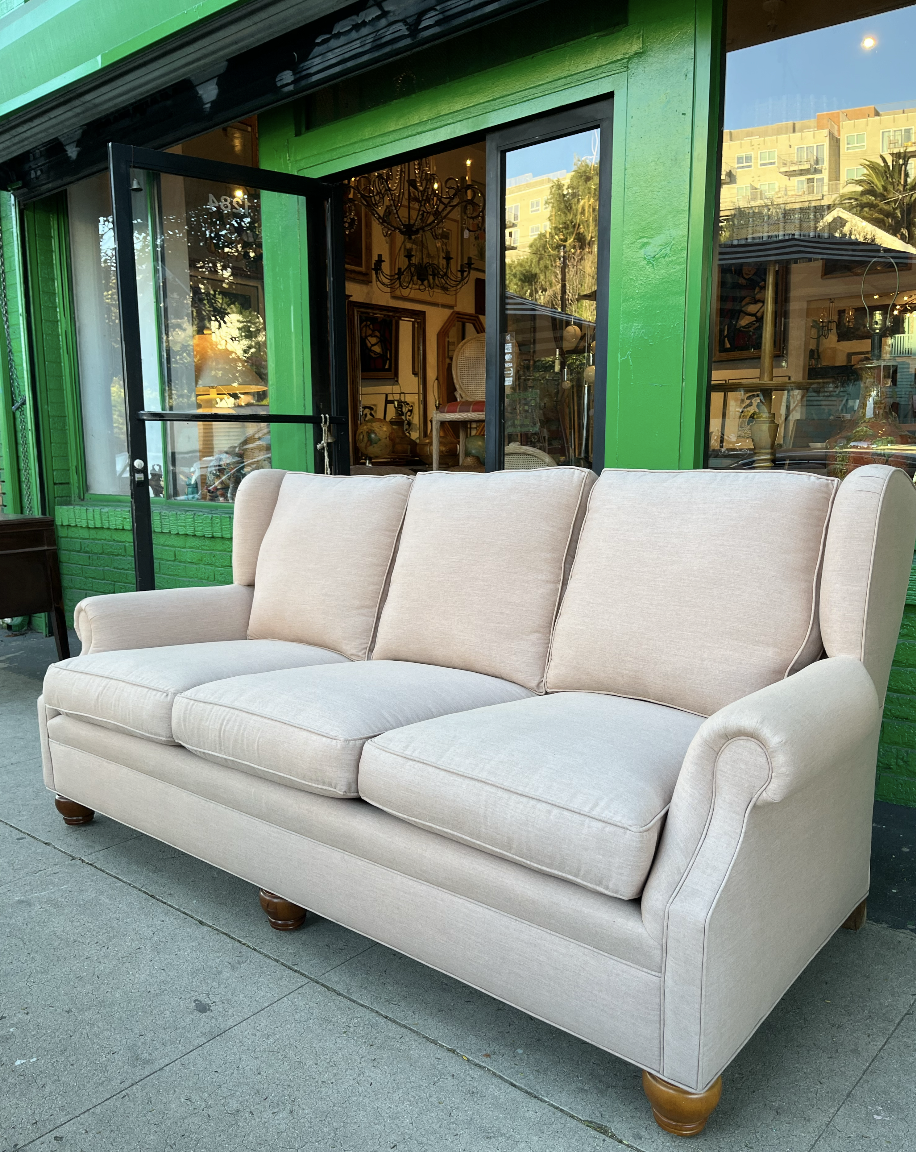 Lean Back | Custom Wingback-style sofa