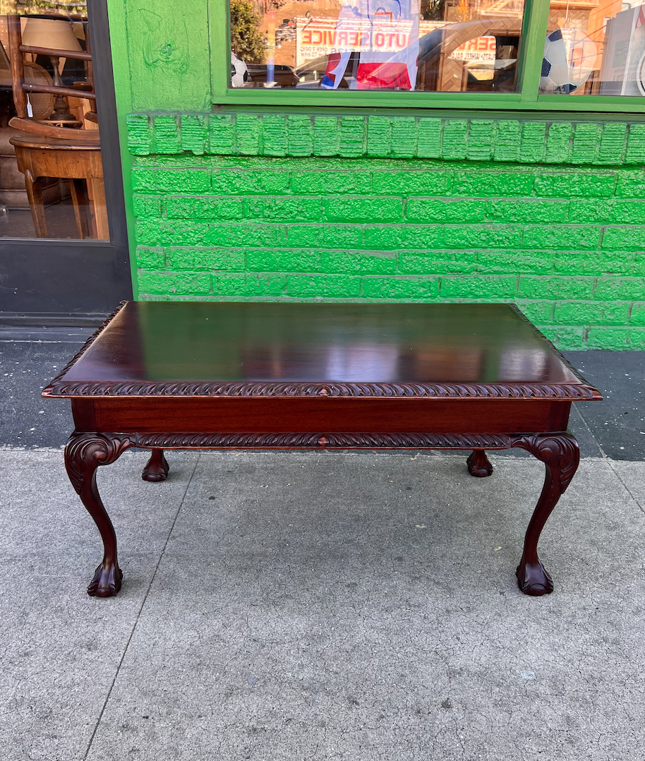 Un-Super Size Me | 1930s Mahogany Coffee Table