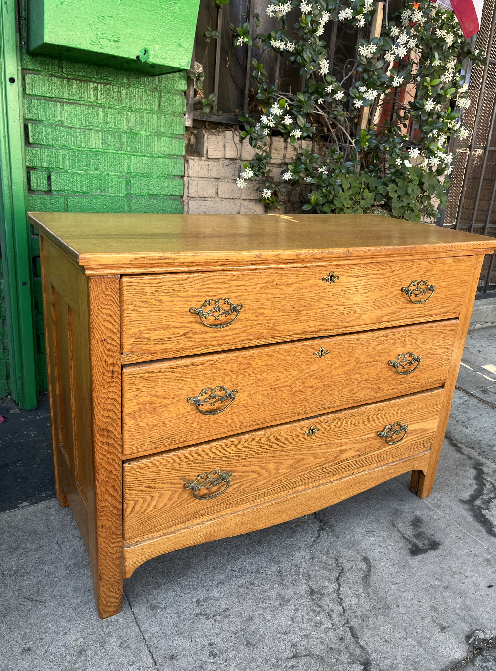 Throw Something On | Late Victorian Antique Oak Chest 