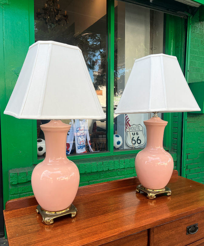 Pair of Large Ginger Jar Lamps