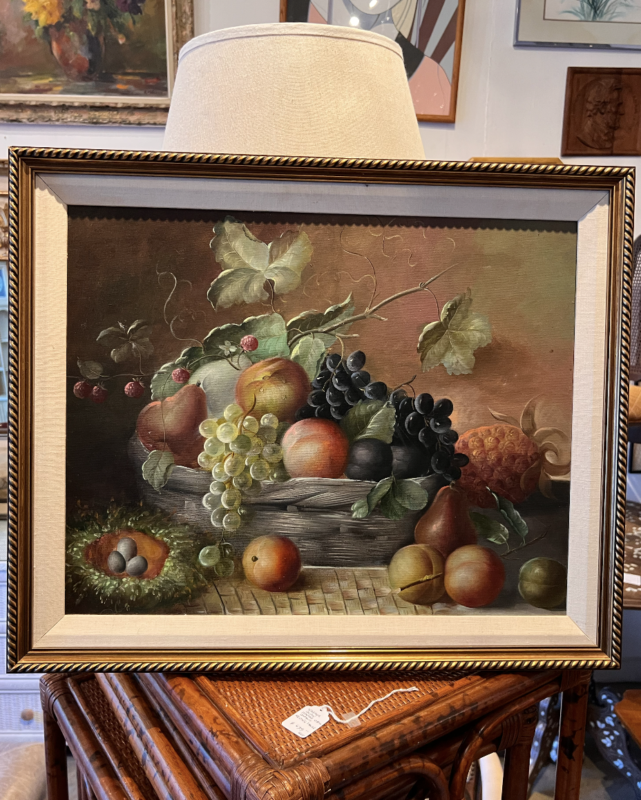 Vintage Still Life Oil Painting
