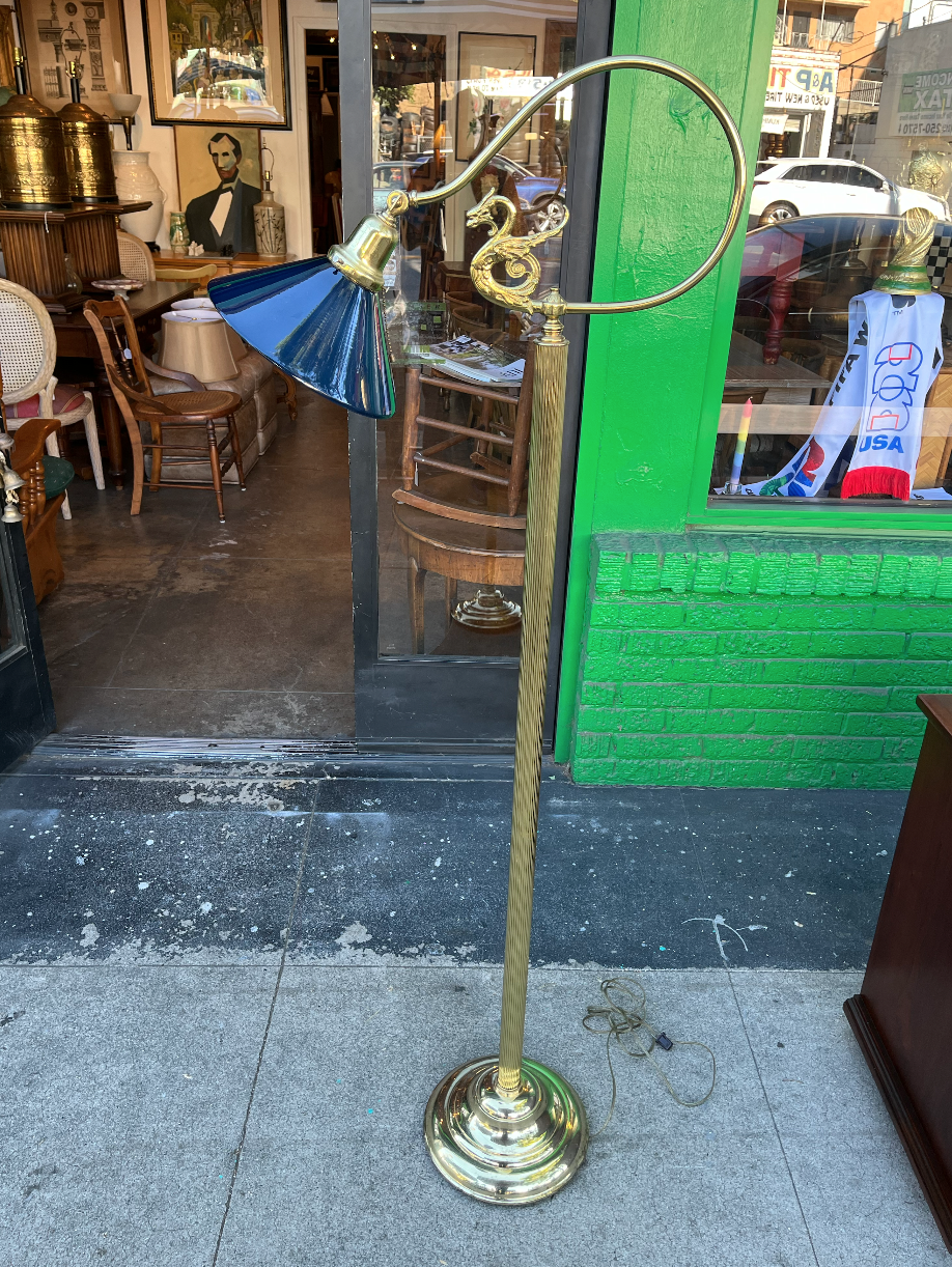 Classic Brass Floor Lamp with Dragon Design