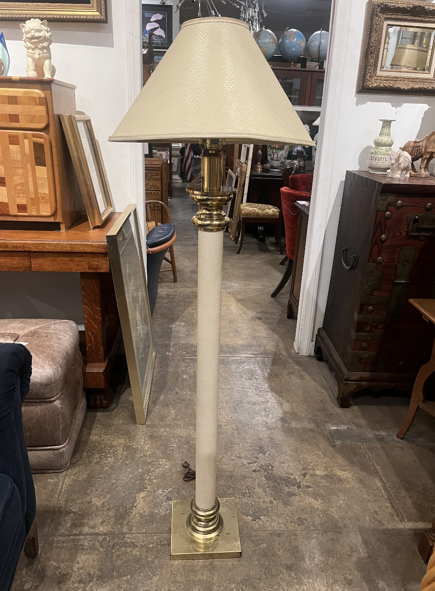 1980s Embossed Lamp by Stiffel