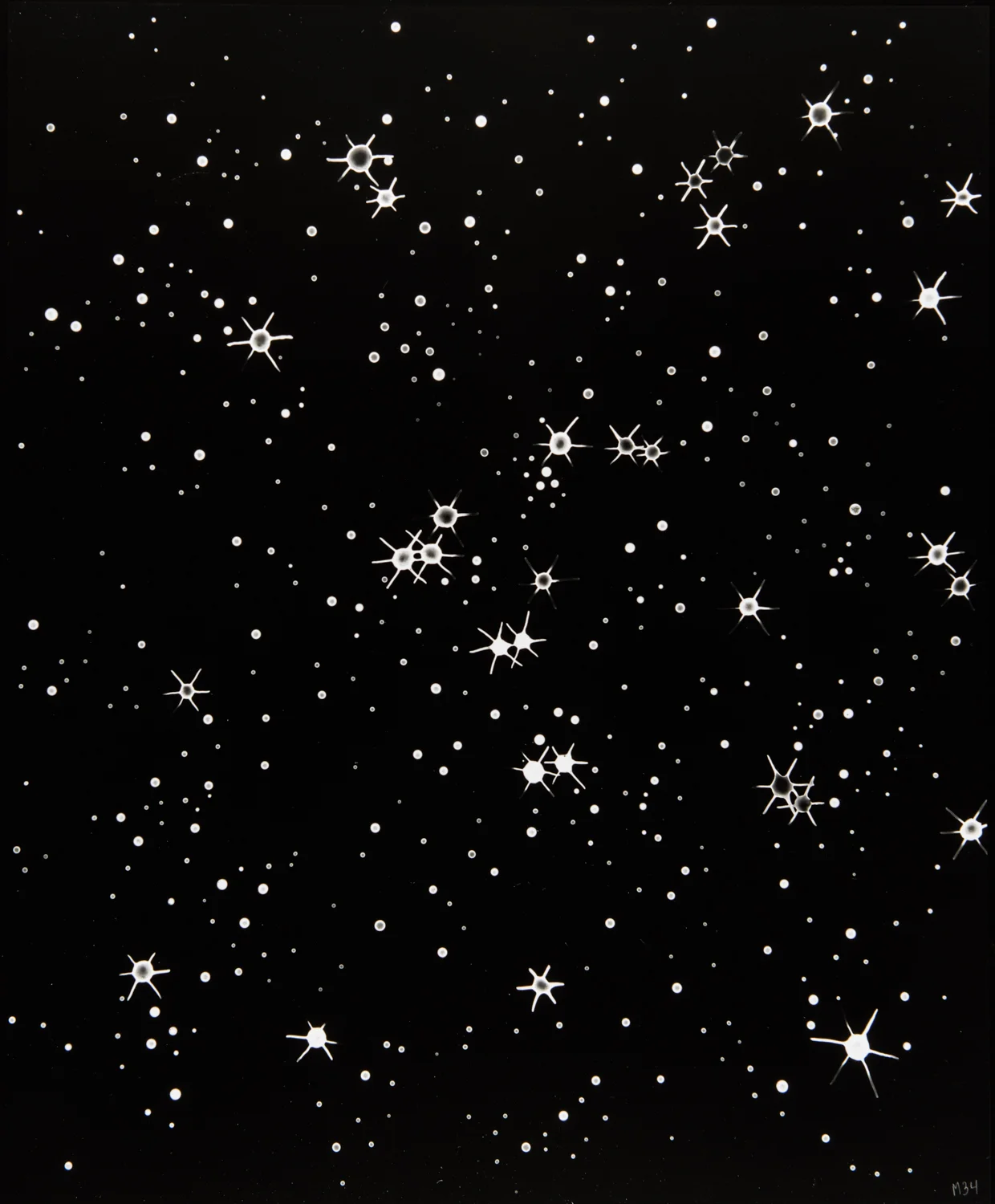 M34, 2013, cliché-verre, 17 x 14 inches