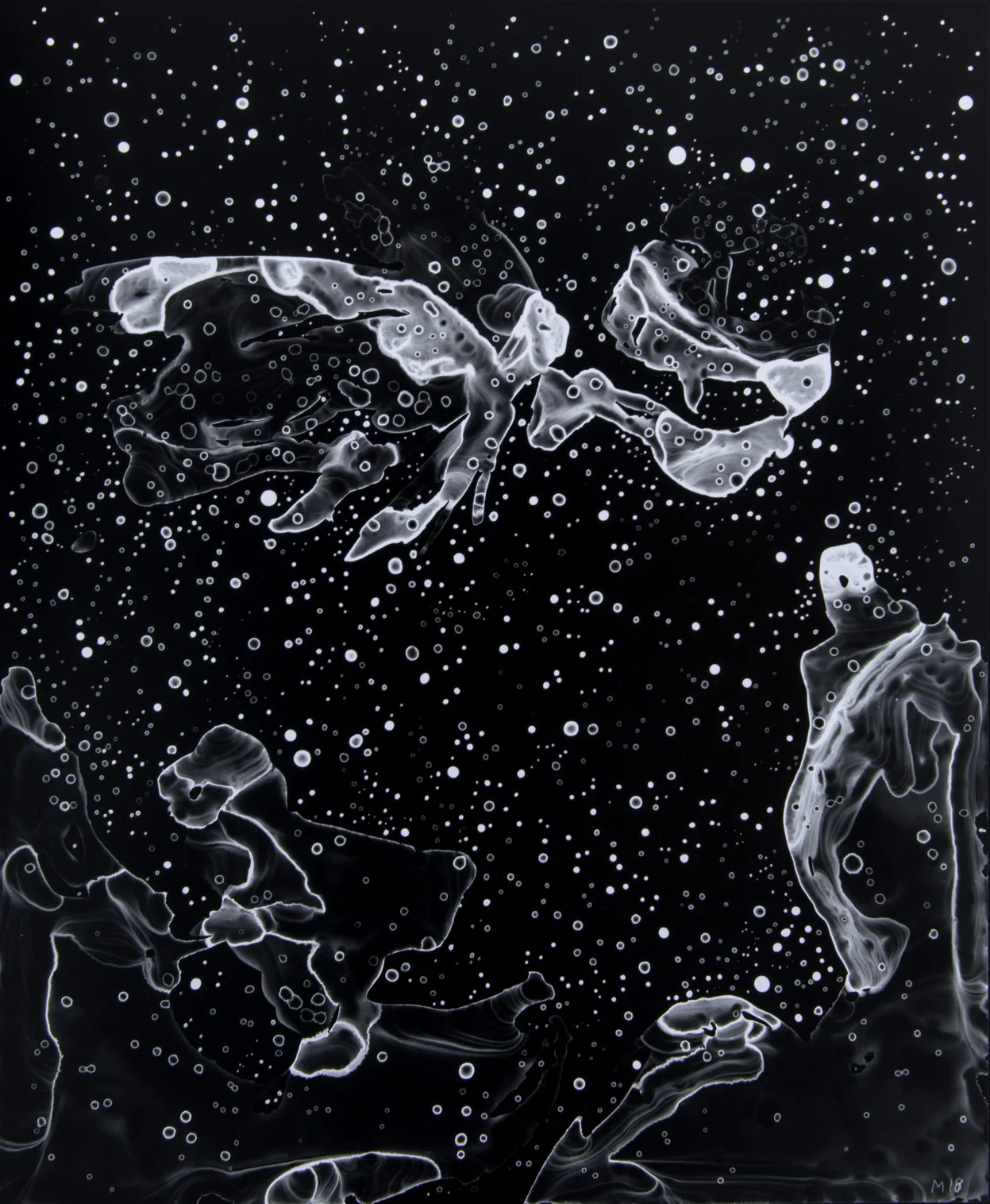 M42, 2013, cliché-verre, 17 x 14 inches