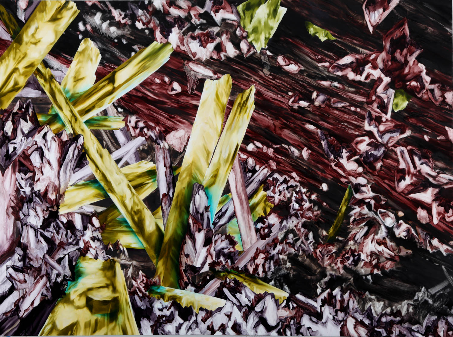 Everything That's Made is Made to Decay 2009 Oil on canvas wrapped panel, 48 x 60 inches