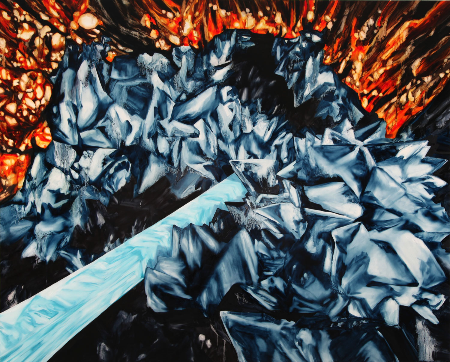 All Truths Are Private Truths 2010 Oil on wood panel, 48 x 60 inches