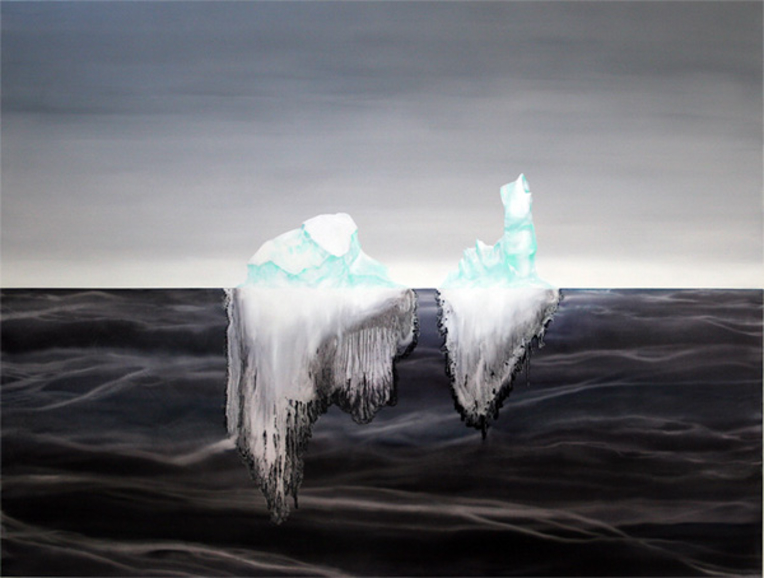 The Things We Never Said 2008 Oil on wood panel, 36 x 48 inches