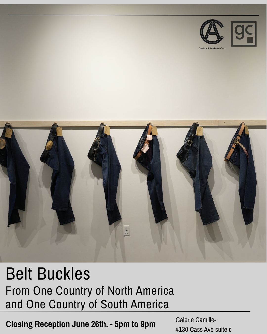 Belt Buckles - Closing Reception