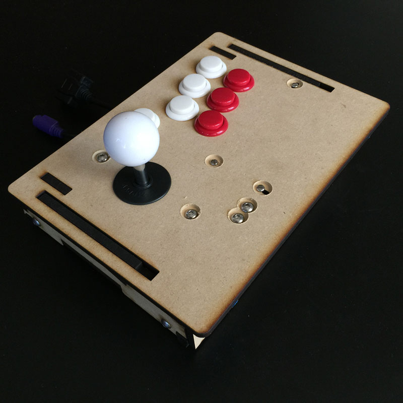  One of the many prototypes of this tiny frame. The buttons are 24mm.&nbsp;We can custom design one for you here:&nbsp; GameThing Shop  