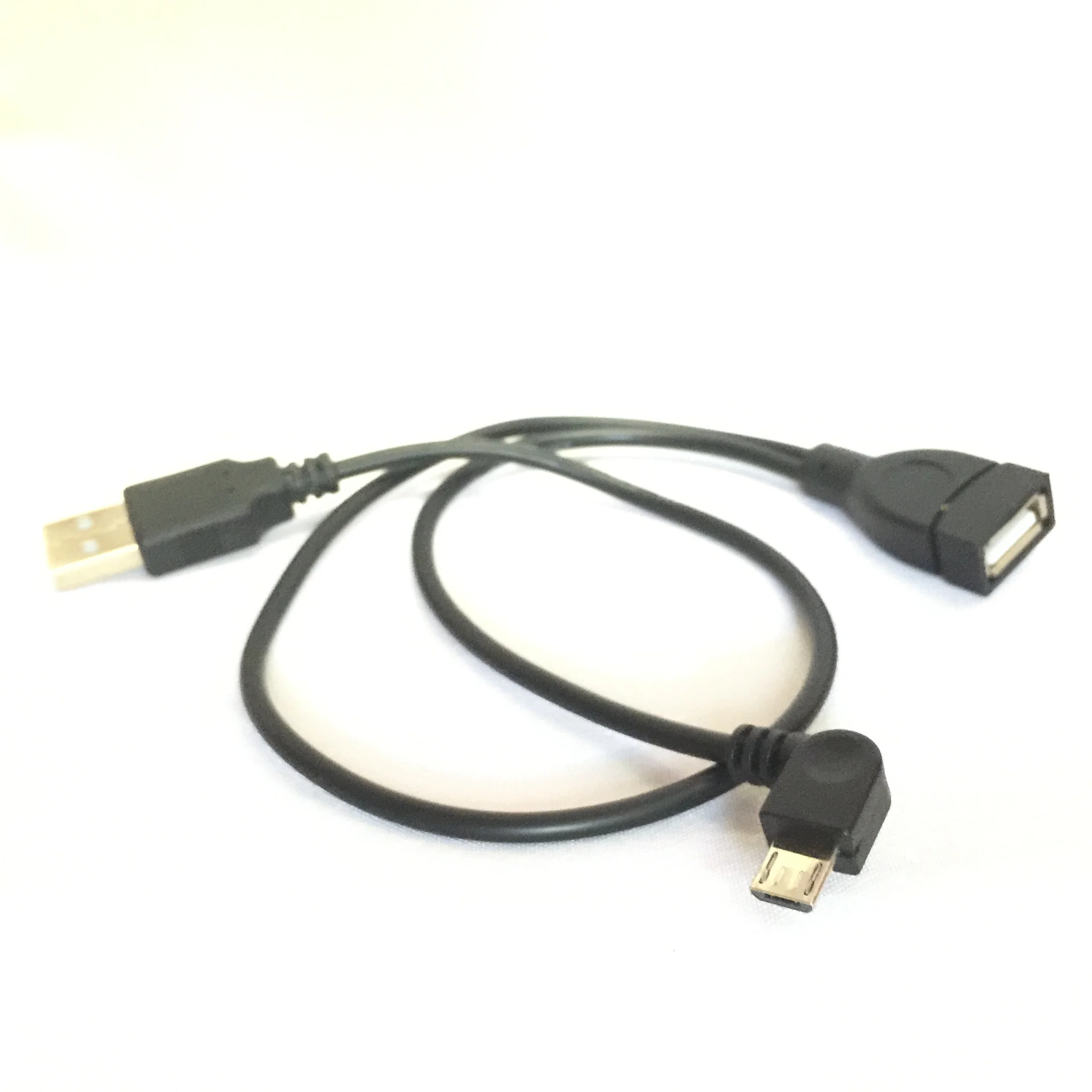 USB Nexus charging cable 90 degree micro USB splitter