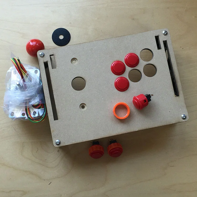 Simple and fast 3D printed and wood arcade stick build