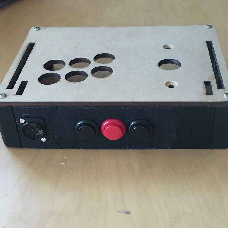 Adding a rear panel to the simple arcade stick build