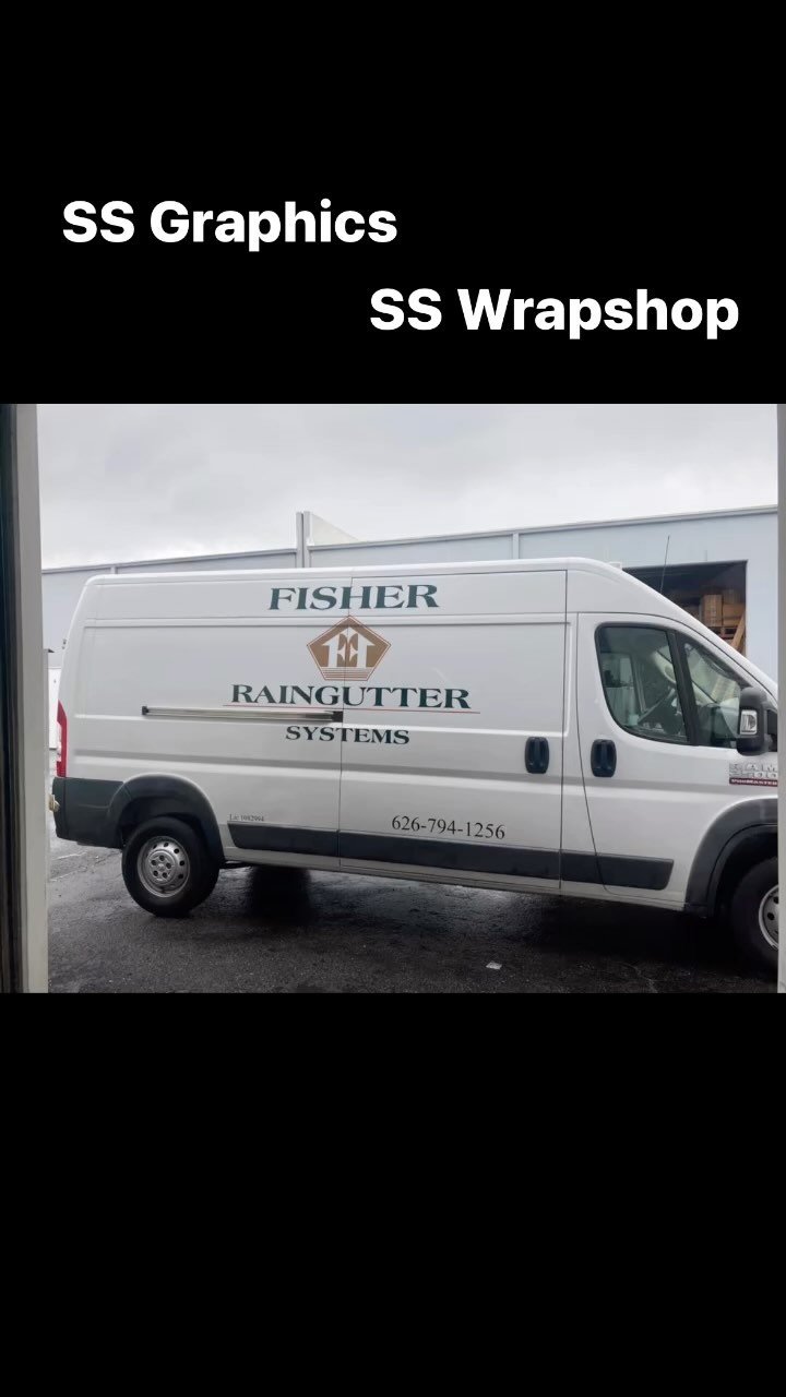 Thank you to Matt over at Fisher Raingutter Systems..Another fine example of simplicity in Graphics works wonders..A Family owned business like mine..Keep up the good work Buddy. #ssgrfxdesigns #ssgrfx #sotoandsonsgraphics #3mcertifiedcompany #averyd