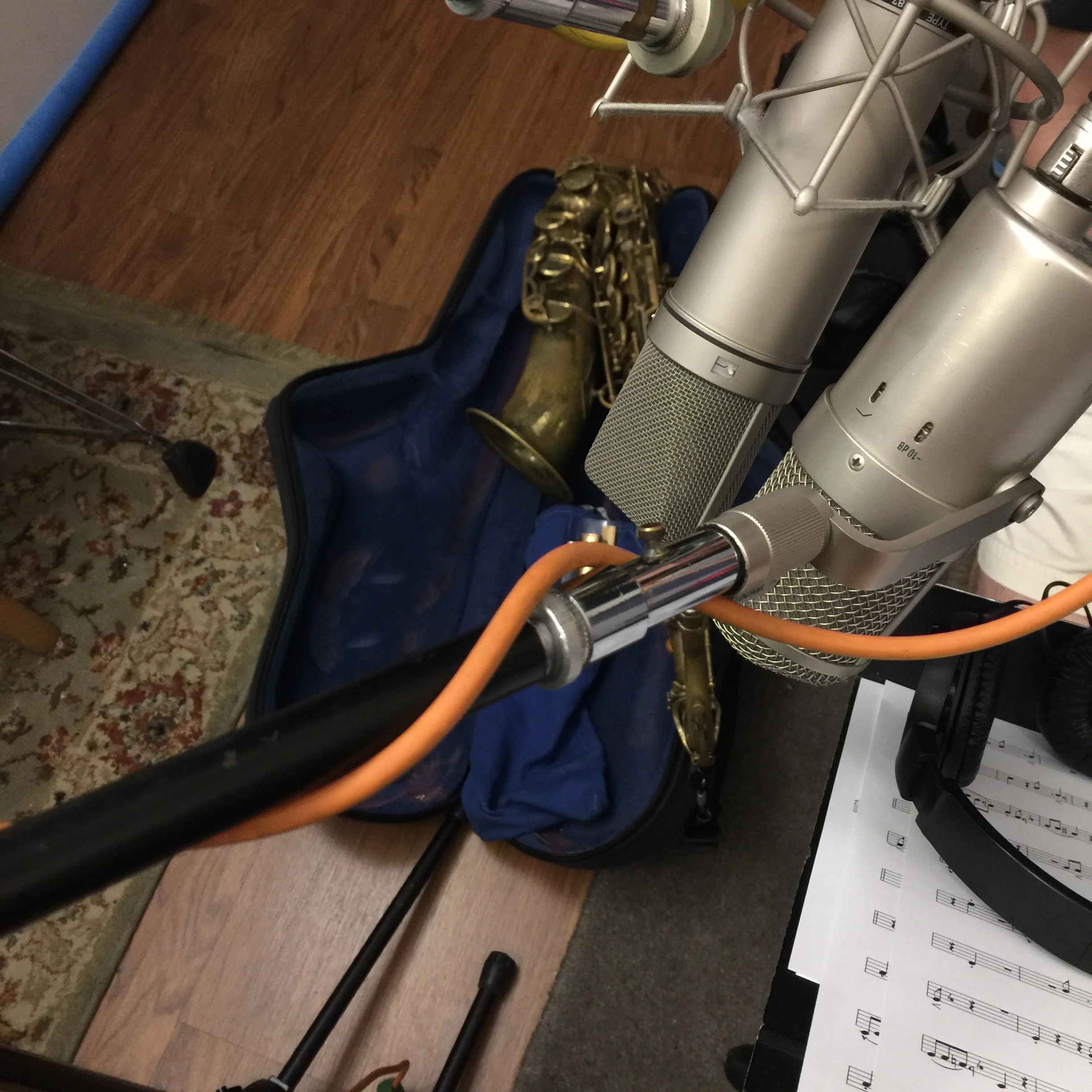 7/6/16 Continued on-line mixing, mastering. Later recorded a podcast and horns.