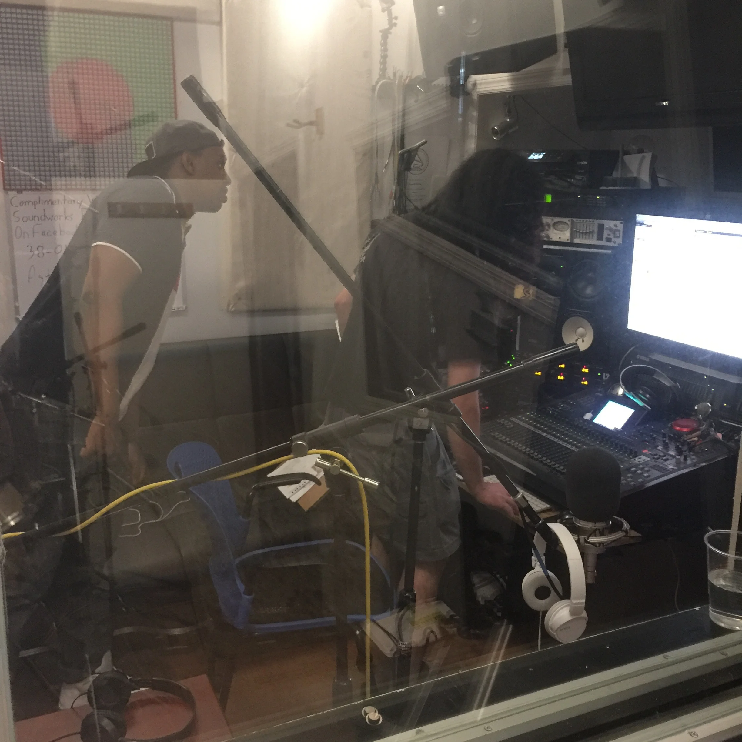 listening to what was recorded...