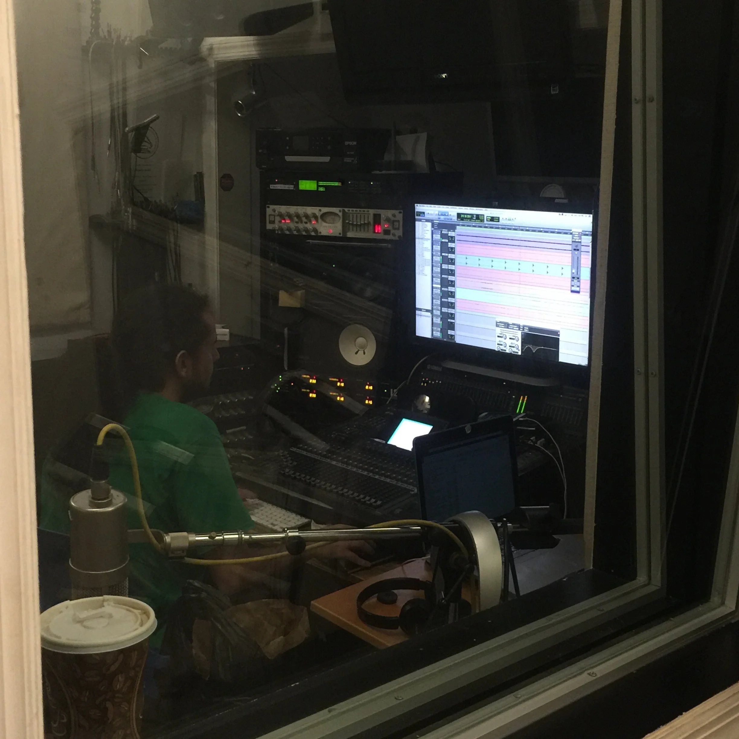 listening to the mix to figure if the effects enhanced the song.